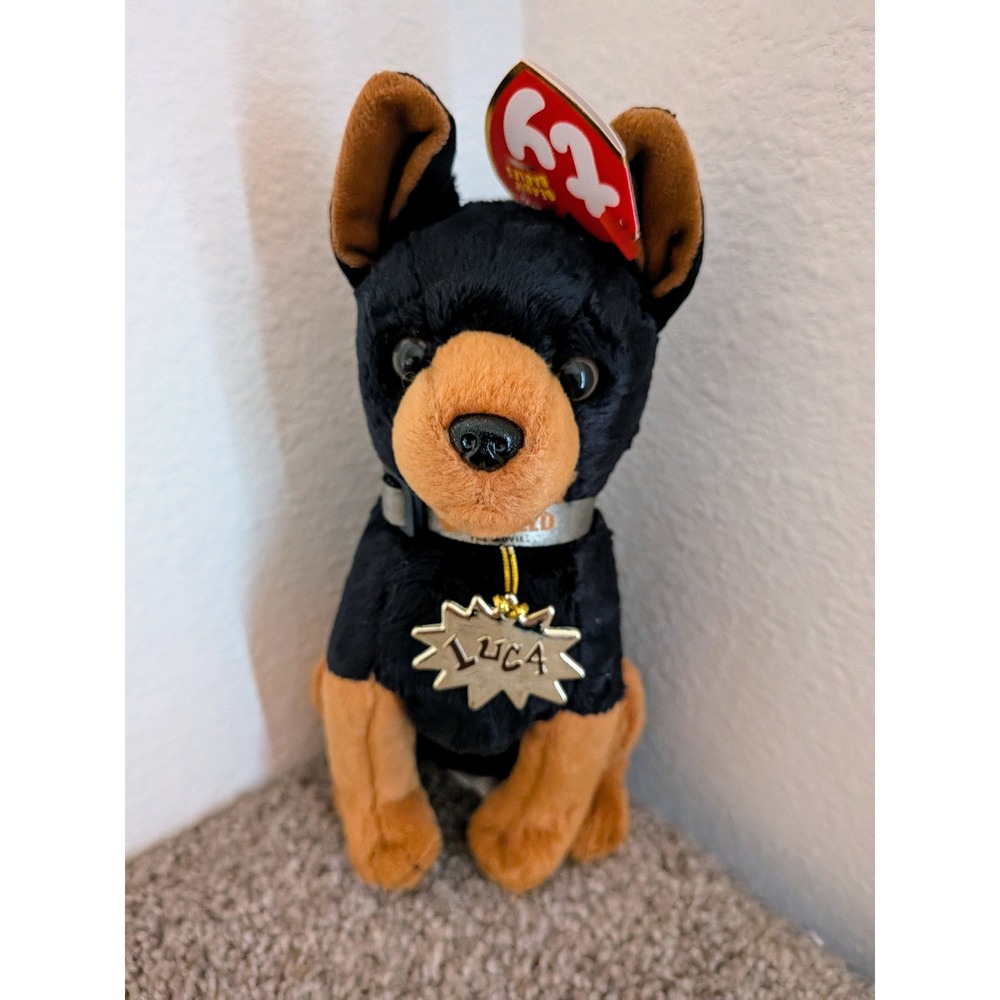 Ty Beanie Babies Luca 2004 Garfield Movie‎ Dog Plush With Tags Collectible